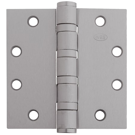 Ives Ball Bearing Butt Hinge, 4-1/2" x 4-1/2", Square, 619, NRP, Standard 5BB1 4.5X4.5 619 NRP